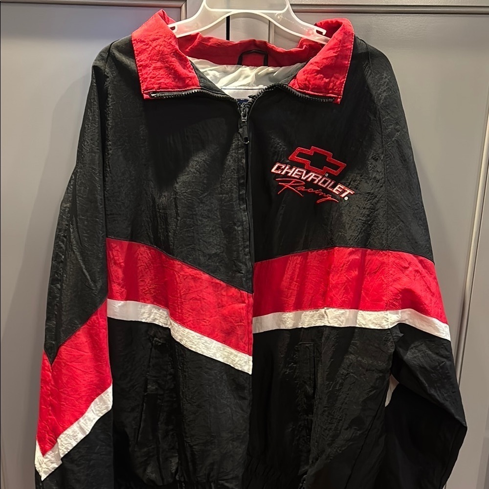 Vintage Chevrolet Racing Black and Red Jacket